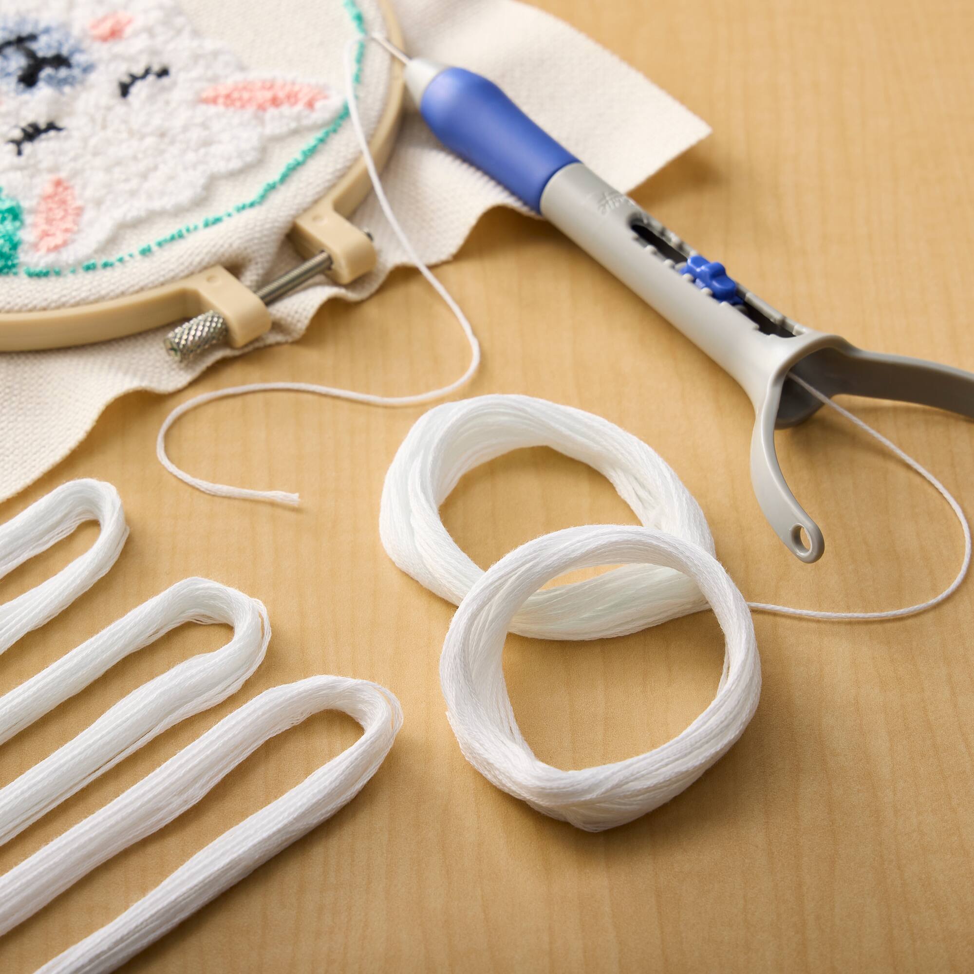 12 Packs: 36 ct. (432 total) White Embroidery Floss Pack by Loops & Threads®